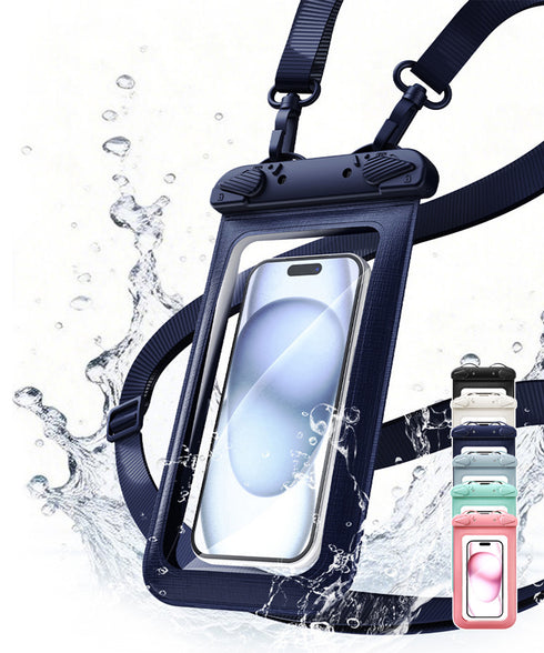 スマホ防水ケース タッチ可 スマホポーチ 水中撮影 ストラップ付き 携帯防水ケース お風呂 水泳砂浜スマートフォン防水ケース 全機種対応 指紋認証 防水ポーチ夏海 83DDLQ-002