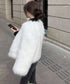 エコファーコート ファージャケット 冬服 レディース もこもこ フェイクファーアウター 高見え 暖かい 中綿入りコート ショート丈羽織り ふわふわ 秋冬韓国 上品 83FYMEI-001