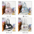 痛バッグ ショルダースクールバッグ高校生 可愛い 2WAY スクールBAG 肩掛け PUレザー 斜め掛けかばん クリア 学生カバン トートバッグ通学バッグA4韓国 83HANC-001