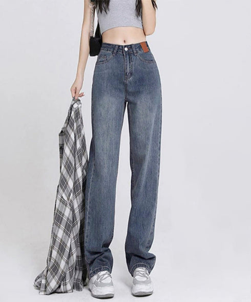 裏起毛デニムパンツ 暖かいジーンズ 厚手 ハイウエストストレートパンツ レディース裏ボアロングパンツ カジュアル 美脚脚長レトロデニム 着やせ あったかパンツ秋冬 83HSHUNI-001