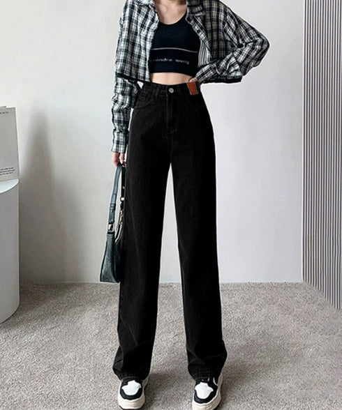 裏起毛デニムパンツ 暖かいジーンズ 厚手 ハイウエストストレートパンツ レディース裏ボアロングパンツ カジュアル 美脚脚長レトロデニム 着やせ あったかパンツ秋冬 83HSHUNI-001