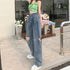 デニムパンツ ダメージ ジーンズ 春夏秋 デニムワイドパンツ ハイウエストストレートパンツ おしゃれ レディース ロングパンツ着やせ 10代20代30代 ボトムス 83HXXIN-001