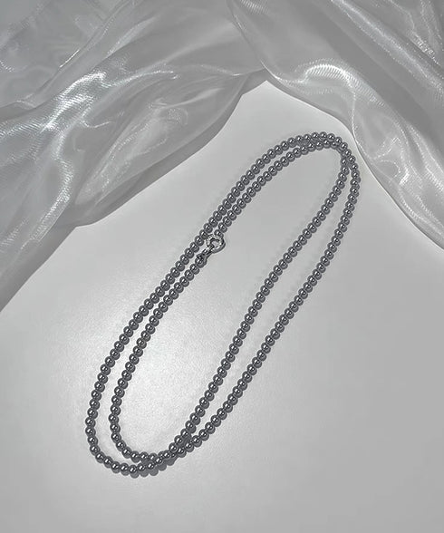 フェイクパールネックレスロングネックレス レディース 2way 二重 重ね付けパールネックレス プチプラ おしゃれジュエリー 女性用 アクセサリー きれいめ首飾り 83KAQILUO-001