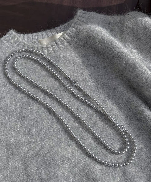 フェイクパールネックレスロングネックレス レディース 2way 二重 重ね付けパールネックレス プチプラ おしゃれジュエリー 女性用 アクセサリー きれいめ首飾り 83KAQILUO-001