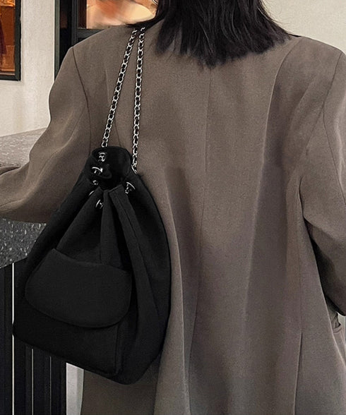 巾着リュック ナイロンチェーンバッグ軽量 斜めがけバッグ カジュアル ドローストリングバッグ 使いやすい リュックサック シンプルバックパック 肩掛けバッグ旅行鞄 83LLPJ-002