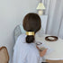 メタルバレッタ 大きめ ヘアクリップ韓国 おしゃれ ヘアアクセサリー 簡単まとめ髪 シンプル ファッション雑貨 ヘアアレンジ 大人可愛い ヘアピン きれいめ髪飾り 83LVHENG-001