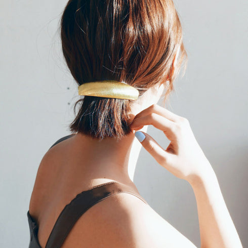 メタルバレッタ ヘアクリップ 韓国髪飾り おしゃれ ヘアアクセサリー 簡単 まとめ髪 シンプル おしゃれ ヘアアレンジ 大人可愛い 光沢感ヘアピン 上品きれいめ 83LVHENG-003