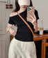 ワンショルダーTシャツオフショルダー夏服 レディース 片肩オフショルカットソー 無地 大人カジュアル セクシー tシャツ お洒落 夏トップス 肩出しカットソー半袖 83LYQYZ-002