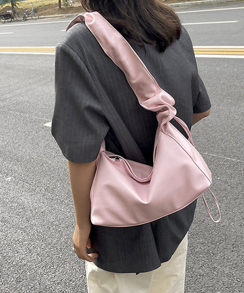 ギャザーショルダーバッグ ドロストバッグ レディース ドロストショルダーバッグ 2WAY ボディバッグ 軽量 大人カジュアル ワンショルダーバッグ フェイクレザー 83MAOREN-001