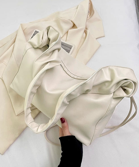 ギャザーショルダーバッグ ドロストバッグ レディース ドロストショルダーバッグ 2WAY ボディバッグ 軽量 大人カジュアル ワンショルダーバッグ フェイクレザー 83MAOREN-001