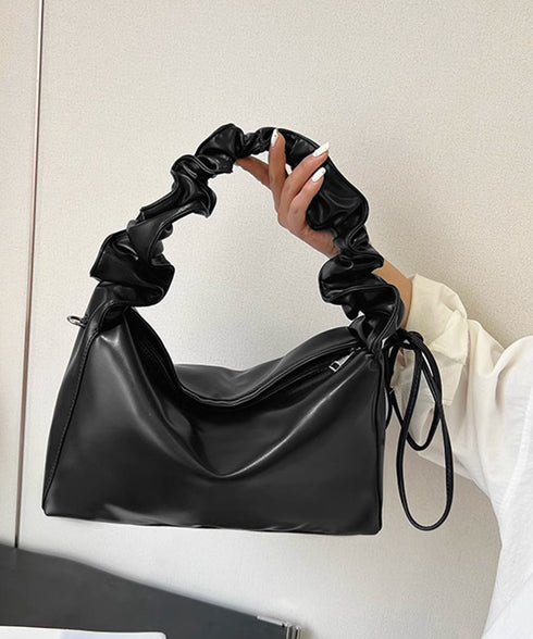 ギャザーショルダーバッグ ドロストバッグ レディース ドロストショルダーバッグ 2WAY ボディバッグ 軽量 大人カジュアル ワンショルダーバッグ フェイクレザー 83MAOREN-001