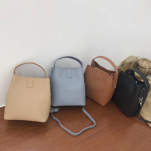 ショルダーバッグ 2wayバケットバッグ レディース 通勤通学 ハンドバッグ カジュアル ポシェット 肩掛けカバン スクエア 大人かわいい 手提げ鞄 韓国風全5色 83PJW-001