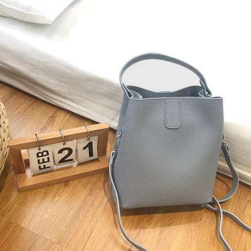 ショルダーバッグ 2wayバケットバッグ レディース 通勤通学 ハンドバッグ カジュアル ポシェット 肩掛けカバン スクエア 大人かわいい 手提げ鞄 韓国風全5色 83PJW-001