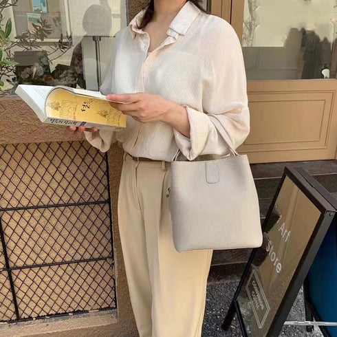 ショルダーバッグ 2wayバケットバッグ レディース 通勤通学 ハンドバッグ カジュアル ポシェット 肩掛けカバン スクエア 大人かわいい 手提げ鞄 韓国風全5色 83PJW-001