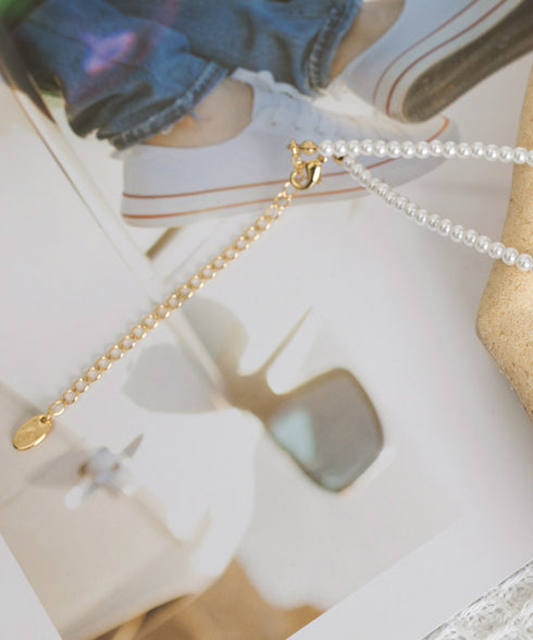 フェイクパールネックレスレディース 上品 鎖骨ネックレス フェミニン首飾り 韓国風ショートネックレス 大人可愛いアクセサリー華やかなパーティージュエリー きれいめ 83QH-005