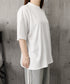 オーバーサイズTシャツ無地半袖レディース ゆったり おしゃれカットソー クルーネック ビッグtシャツ 大人カジュアルトップス 五分袖 体型カバー夏服 韓国風楽ちん 83QIANHUI-001