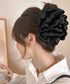 ビッグヘアクリップ 大きめサテンまとめ髪 韓国風 シュシュバンスクリップ レディース おしゃれ ヘアアレンジ ハーフアップ 夜会巻き髪飾り デートヘアアクセサリー 83SUIMIN-004