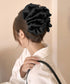 ビッグヘアクリップ 大きめサテンまとめ髪 韓国風 シュシュバンスクリップ レディース おしゃれ ヘアアレンジ ハーフアップ 夜会巻き髪飾り デートヘアアクセサリー 83SUIMIN-004