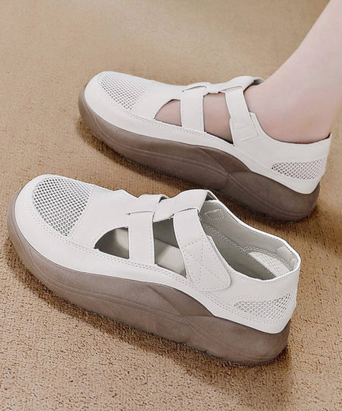 厚底スニーカーサンダル レディース韓国風 蒸れないメッシュスニーカー マジックテープ 美脚シューズ 歩きやすい スポーツサンダル 快適 疲れないスリッポン 通気性 83SURUI-003