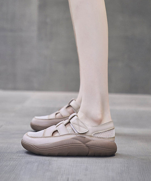 厚底スニーカーサンダル レディース韓国風 蒸れないメッシュスニーカー マジックテープ 美脚シューズ 歩きやすい スポーツサンダル 快適 疲れないスリッポン 通気性 83SURUI-003