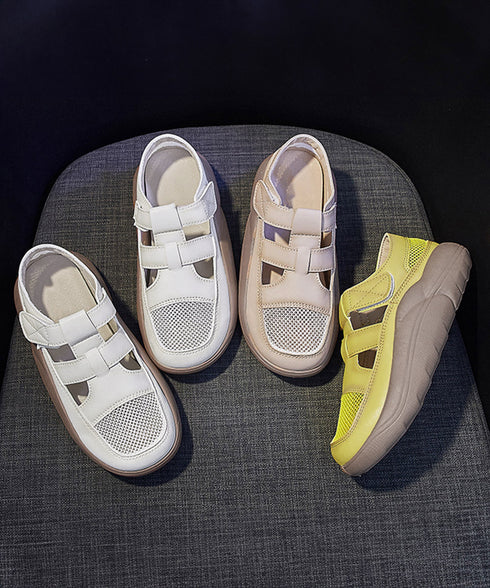 厚底スニーカーサンダル レディース韓国風 蒸れないメッシュスニーカー マジックテープ 美脚シューズ 歩きやすい スポーツサンダル 快適 疲れないスリッポン 通気性 83SURUI-003