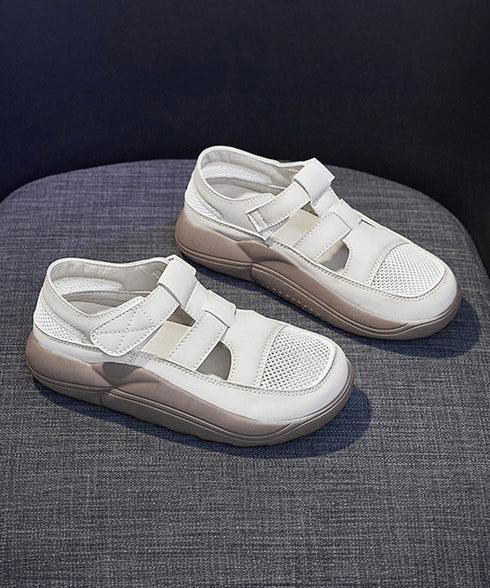 厚底スニーカーサンダル レディース韓国風 蒸れないメッシュスニーカー マジックテープ 美脚シューズ 歩きやすい スポーツサンダル 快適 疲れないスリッポン 通気性 83SURUI-003