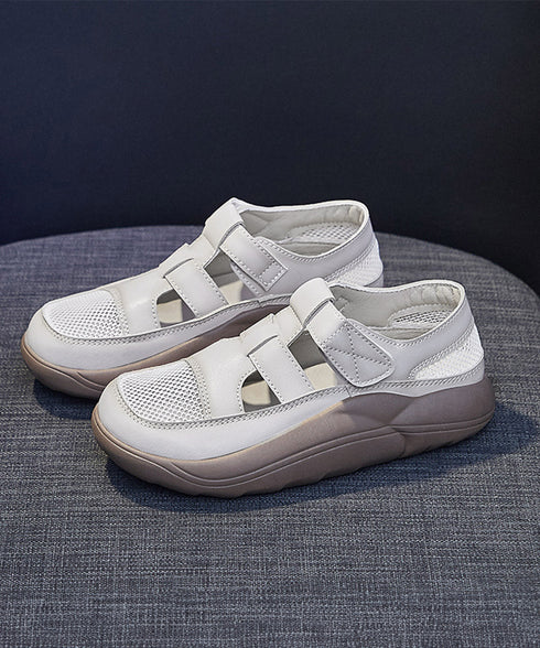 厚底スニーカーサンダル レディース韓国風 蒸れないメッシュスニーカー マジックテープ 美脚シューズ 歩きやすい スポーツサンダル 快適 疲れないスリッポン 通気性 83SURUI-003