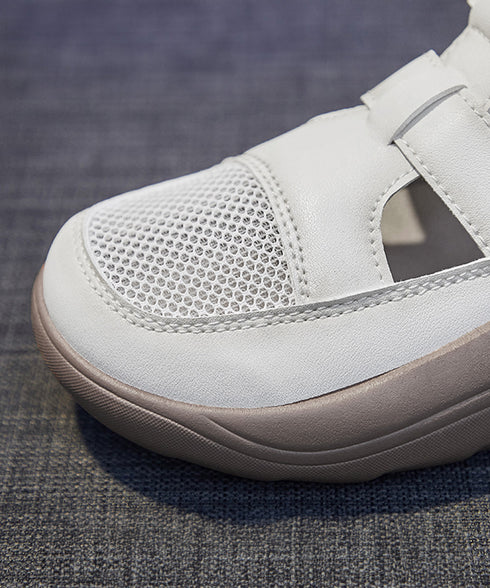 厚底スニーカーサンダル レディース韓国風 蒸れないメッシュスニーカー マジックテープ 美脚シューズ 歩きやすい スポーツサンダル 快適 疲れないスリッポン 通気性 83SURUI-003