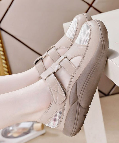 厚底スニーカーサンダル レディース韓国風 蒸れないメッシュスニーカー マジックテープ 美脚シューズ 歩きやすい スポーツサンダル 快適 疲れないスリッポン 通気性 83SURUI-003