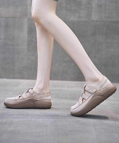 厚底スニーカーサンダル レディース韓国風 蒸れないメッシュスニーカー マジックテープ 美脚シューズ 歩きやすい スポーツサンダル 快適 疲れないスリッポン 通気性 83SURUI-003