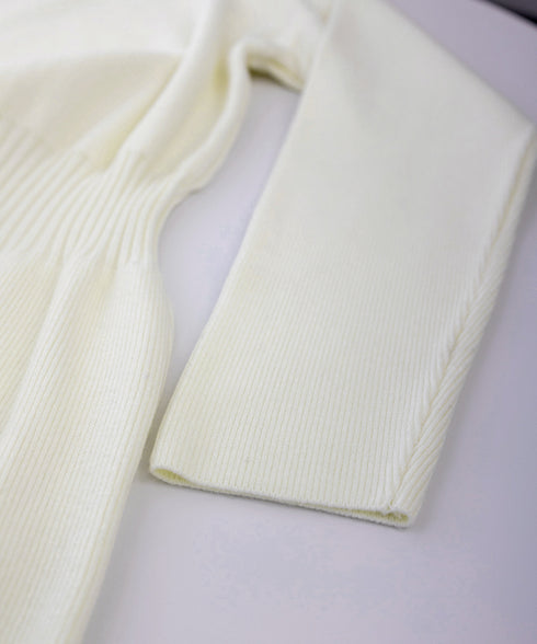 タートルネック ニットワンピース 上品 オフィスカジュアル ロングワンピース きれいめ ウエストマーク レディース 秋冬 タイトワンピ 無地 ハイウエスト着やせ 83SXH-007