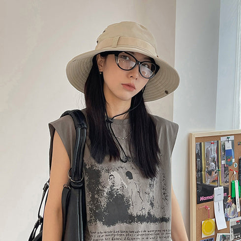 サファリハット レディース バケツハット かわいい アドベンチャーハット あご紐 小顔 日よけ帽子 夏海 おしゃれ 折り畳み ぼうし つば広 アウトドア 軽い人気 83TLONG-001