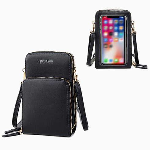 スマホポーチ スマホショルダーバッグ韓国 スマホ入れたまま タッチ操作 スマホポシェット おしゃれ 斜めがけ ショルダーポーチお財布 携帯ミニショルダー かわいい 83TYIN-001