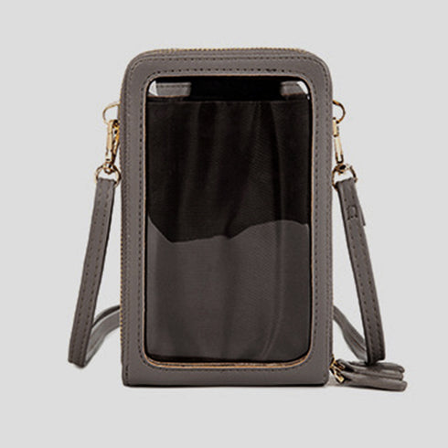 スマホポーチ スマホショルダーバッグ韓国 スマホ入れたまま タッチ操作 スマホポシェット おしゃれ 斜めがけ ショルダーポーチお財布 携帯ミニショルダー かわいい 83TYIN-001