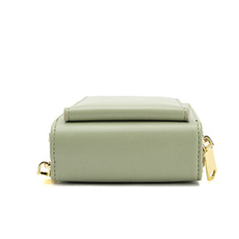 スマホショルダータッチ操作対応レディース スマホポシェット 小さめスマホケース スマホ収納 PUスマホバッグ 斜めがけ 小物入れミニバッグ 肩掛け スマホポーチ黒 83YAMEILI-001