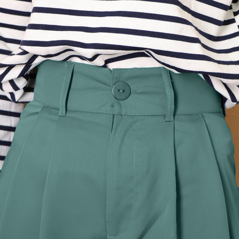 セミワイドパンツ レディース スラックス 韓国ハイウエスト ロングパンツ 大人カジュアル ストレートパンツ スーツパンツ 薄手ボトムス ゆるシルエットバギーパンツ 83YATONG-021