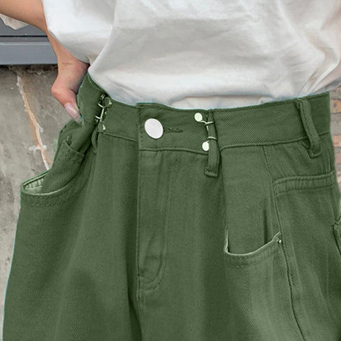 ハイウエスト デニム ワイドパンツ 韓国 レディース ゆったり ストレートパンツ ストリート 着やせ ジーパン10代 20代 30代 美脚 ロングパンツ 春秋夏冬 83YATONG-042