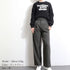 セミワイドパンツ レディース オフィス ロングパンツ ハイウエスト ストレートスーツパンツ ポケット付き タック入り ワイドスラックス 通勤 お洒落 韓国 83YATONG-070