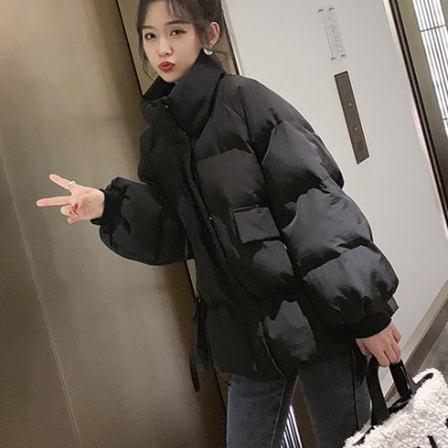 ジャケット フェイクダウン レディース おしゃれ 中綿コート スタントカラー ショートコート 防寒防風 ジャンパー あたたか 冬アウター 韓国 大人カジュアル 83YATONG-073