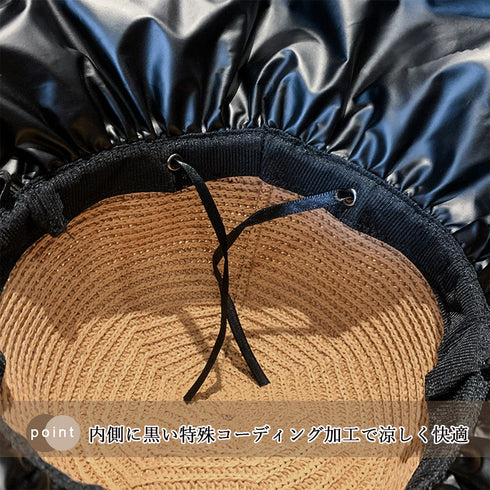 サンバイザー バケットハットバックリボン レディース 日除け帽子 切り替え UV対策 折り畳み ツバ広 小顔 アウトドア 大人 可愛い 日焼け防止 帽子 春秋夏 83YIFA-001