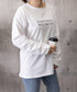 ロゴプリント長袖TシャツレディースロンT シンプル 英字ロゴ オーバーサイズtシャツ ゆったり体型カバーロンT 韓国風 大人カジュアルトップス 着回しベーシックt 83YIKELI-005