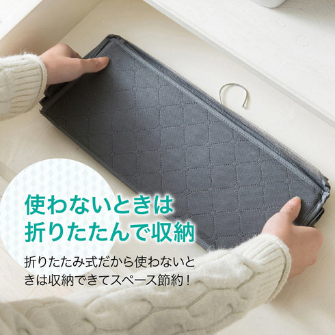 吊り下げ式バッグ収納ハンガー 折り畳み カバン収納 4段式 フック付き 省スペース 型崩れ防止 収納ホルダー 整理整頓 立体 ウォールポケット 壁掛け 83ZHUOP-001