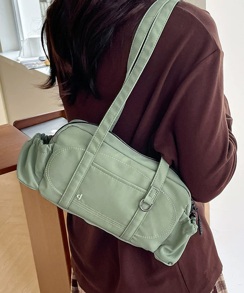 ナイロントートバッグ ミニボストンバッグ 小さめショルダー鞄 レディース 軽量スクエアバッグ マルチポケット大人可愛い肩掛けバッグ きれいめコンパクトバッグ大容量 84HBJP-012