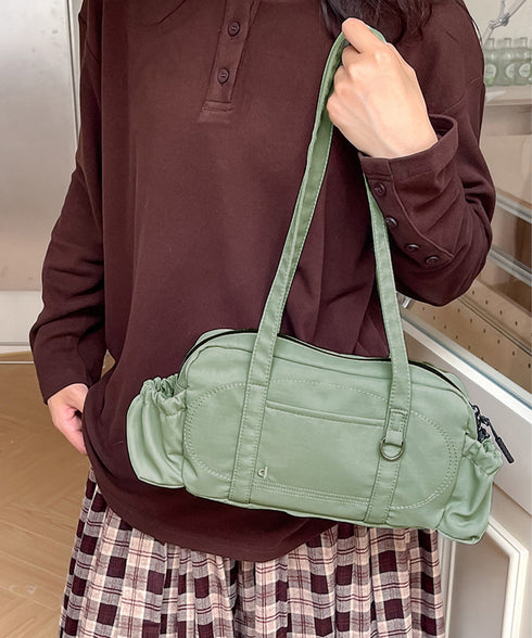 ナイロントートバッグ ミニボストンバッグ 小さめショルダー鞄 レディース 軽量スクエアバッグ マルチポケット大人可愛い肩掛けバッグ きれいめコンパクトバッグ大容量 84HBJP-012