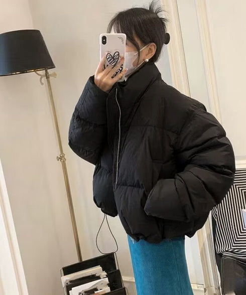 ダウンジャケット エコダウンブルゾン防寒 おしゃれ ショート丈 フェイクダウンコート レディース キルティング冬アウタージャンパー 保温暖かい 中綿ジャケット韓国 84XFYN-001