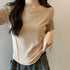 無地 Tシャツ クルーネック レディース 大人カジュアル 半袖カットソー ラウンドネック 夏トップス シンプル 夏服 オシャレ着やせ スリムフィットtシャツ 韓国 84CPMY-001