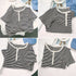 ヘンリーネック Tシャツ ボーダー柄半袖 レディース レトロ ニットトップス 薄手カットソー 大人カジュアル ニットプルオーバー おしゃれ 韓国ファッション 夏服 84CPMY-003
