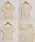 レースドッキングオフショルTシャツ 半袖 レディース オフショルダータイトトップス 上品ドレープカットソー 華奢見えアシメネック肌見せフェミニンプルオーバー韓国風 84CPMY-005