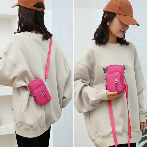スマホポシェット ミニショルダーバッグ レディース スマホポーチ 携帯ショルダー 小さめ 斜めがけバッグ 可愛い サブバッグ 韓国 コンパクトバッグ縦型 可愛い 84CUXUAN-001