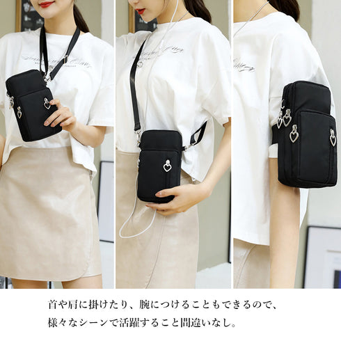 スマホポシェット ミニショルダーバッグ レディース スマホポーチ 携帯ショルダー 小さめ 斜めがけバッグ 可愛い サブバッグ 韓国 コンパクトバッグ縦型 可愛い 84CUXUAN-001
